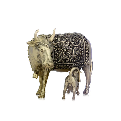 Giri Cow And Calf Idol Statue